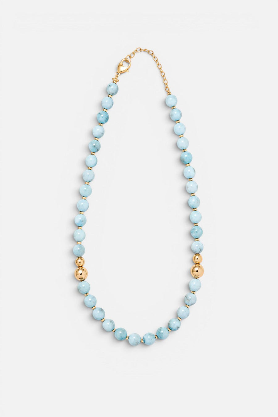 Karen Lazar Aster Necklace Larimar, 15-17" – front view