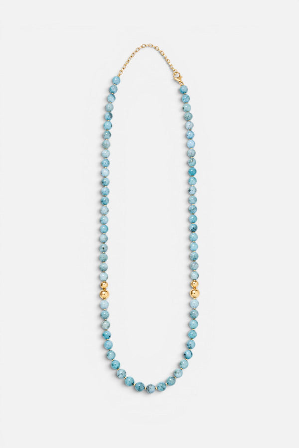 Karen Lazar Aster Necklace Larimar, 20-22"