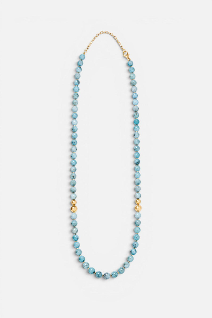 Karen Lazar Aster Necklace Larimar, 20-22" – front view