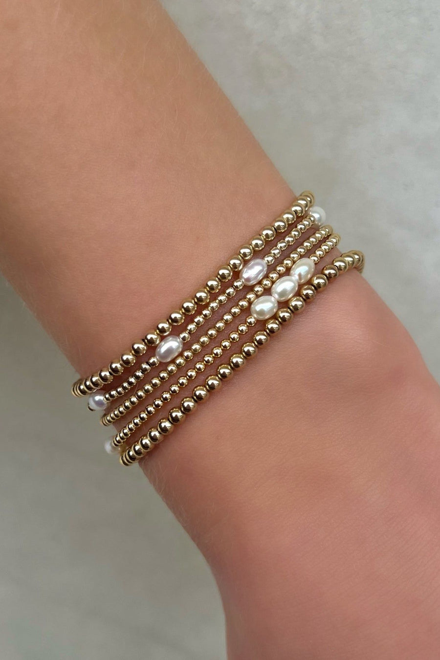 Karen Lazar The Sweet Pearl Stack in 6.5 – side view