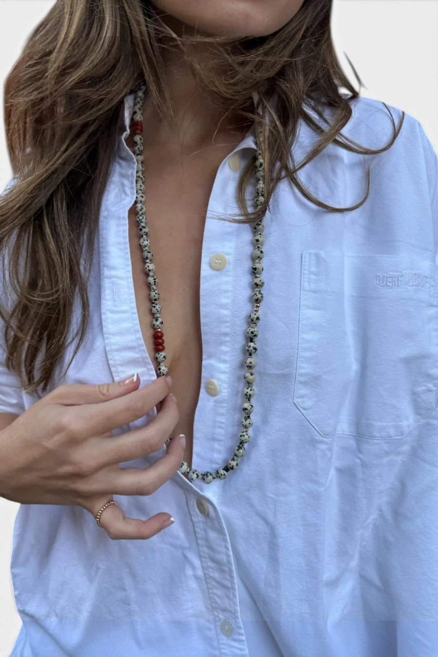 Karen Lazar Trace Necklace, 36" – back view