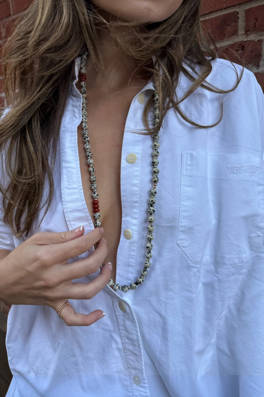 Karen Lazar Trace Necklace, 36" – back view