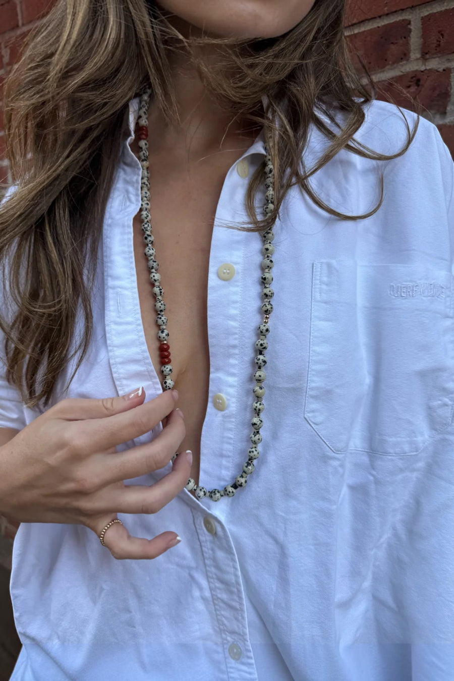 Karen Lazar Trace Necklace, 36" – back view