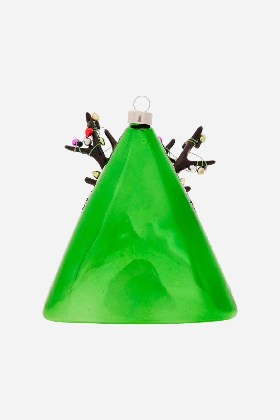 Kat + Annie Dazzling Lights Reindeer Ornament – back view