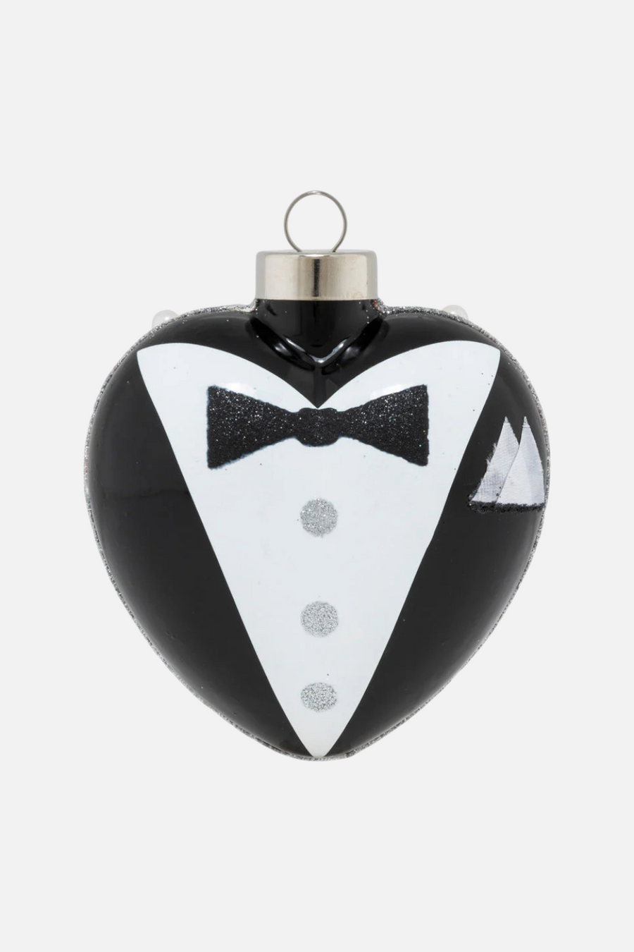 Kat + Annie Two Hearts Ornament – back view