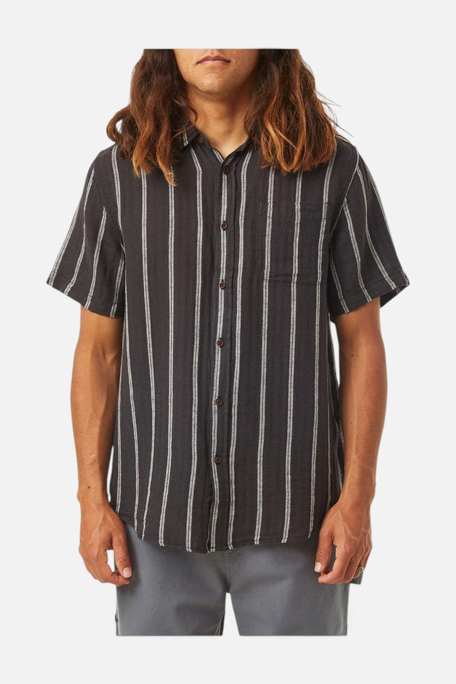 Katin Alan Shirt In Black Wash – front view