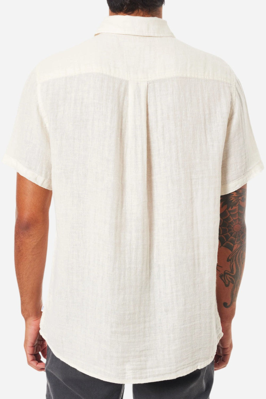 Katin Alan Solid Shirt in Vintage White – detail