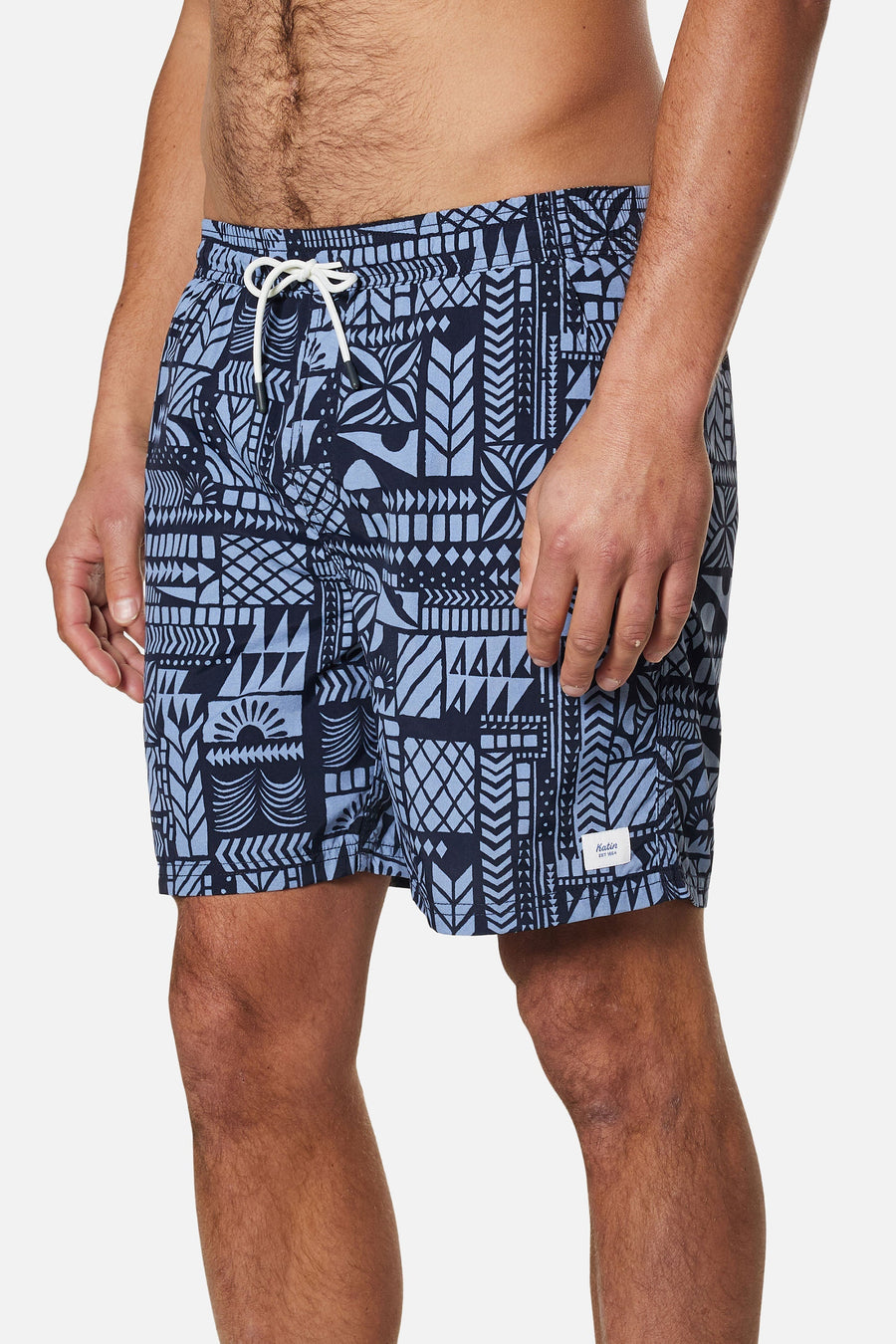 Katin Atoll Volley Swim Trunk in Black – back view
