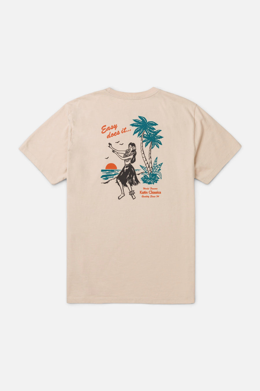 Katin Auana Tee in Almond Peach – front view