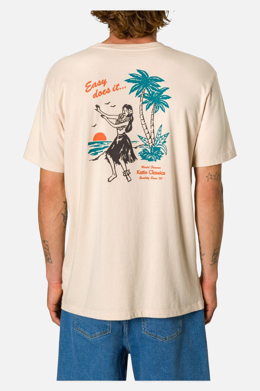 Katin Auana Tee in Almond Peach – on model
