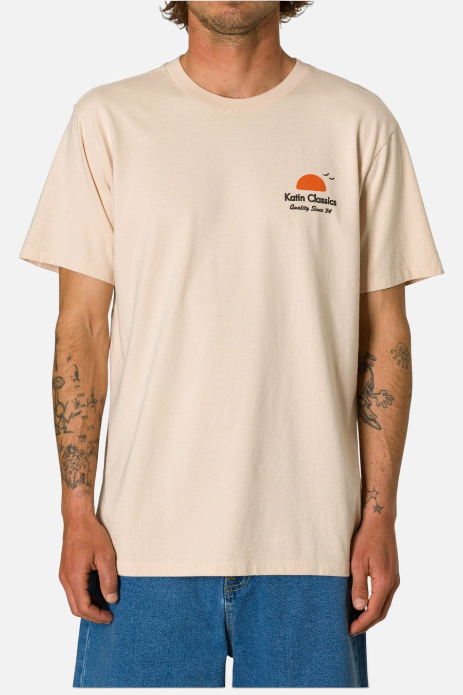 Katin Auana Tee in Almond Peach – on model