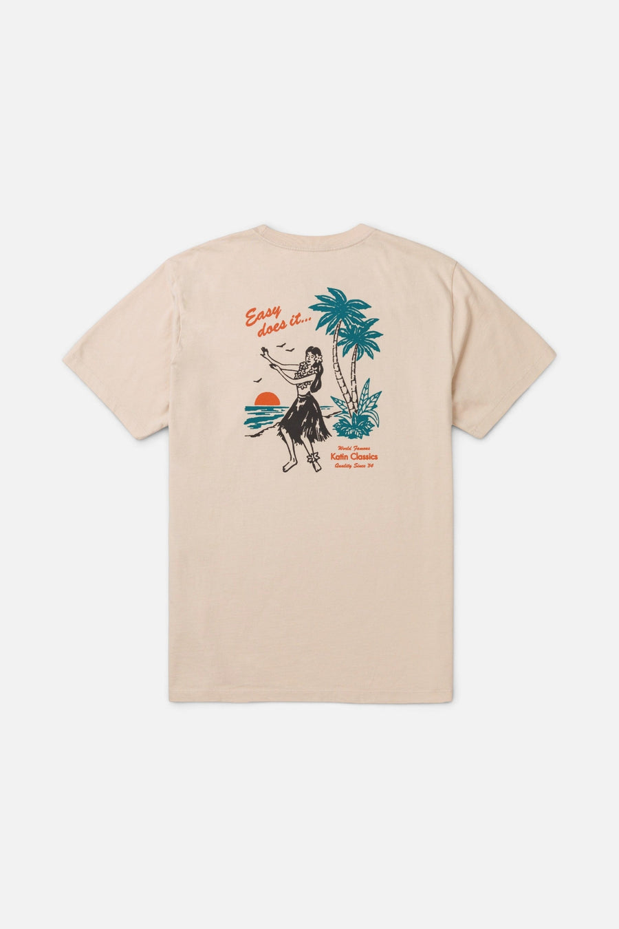 Katin Auana Tee in Almond Peach – flat lay