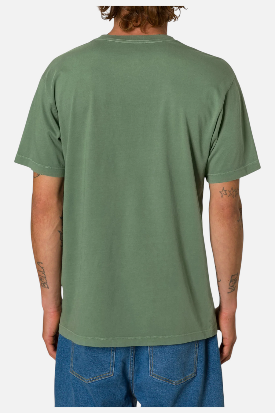 Katin Base Tee in Duck Green – side view