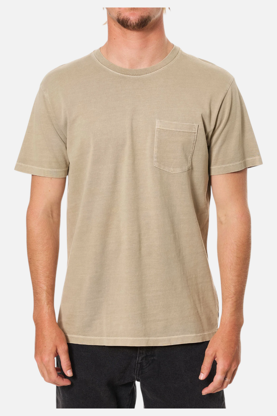 Katin Base Tee in Vintage Khaki – front view