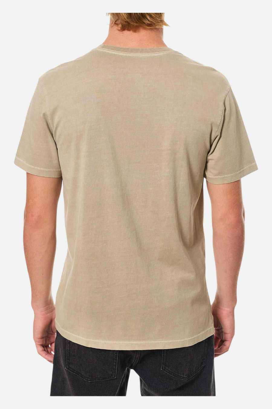 Katin Base Tee in Vintage Khaki – side view