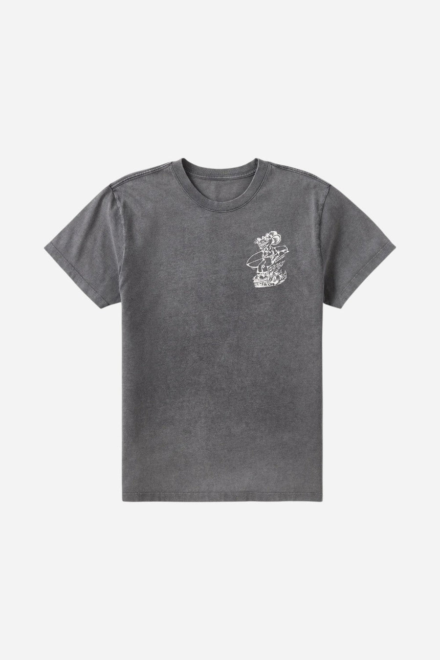 Katin Boogie Tee in Black Sand Wash – front view