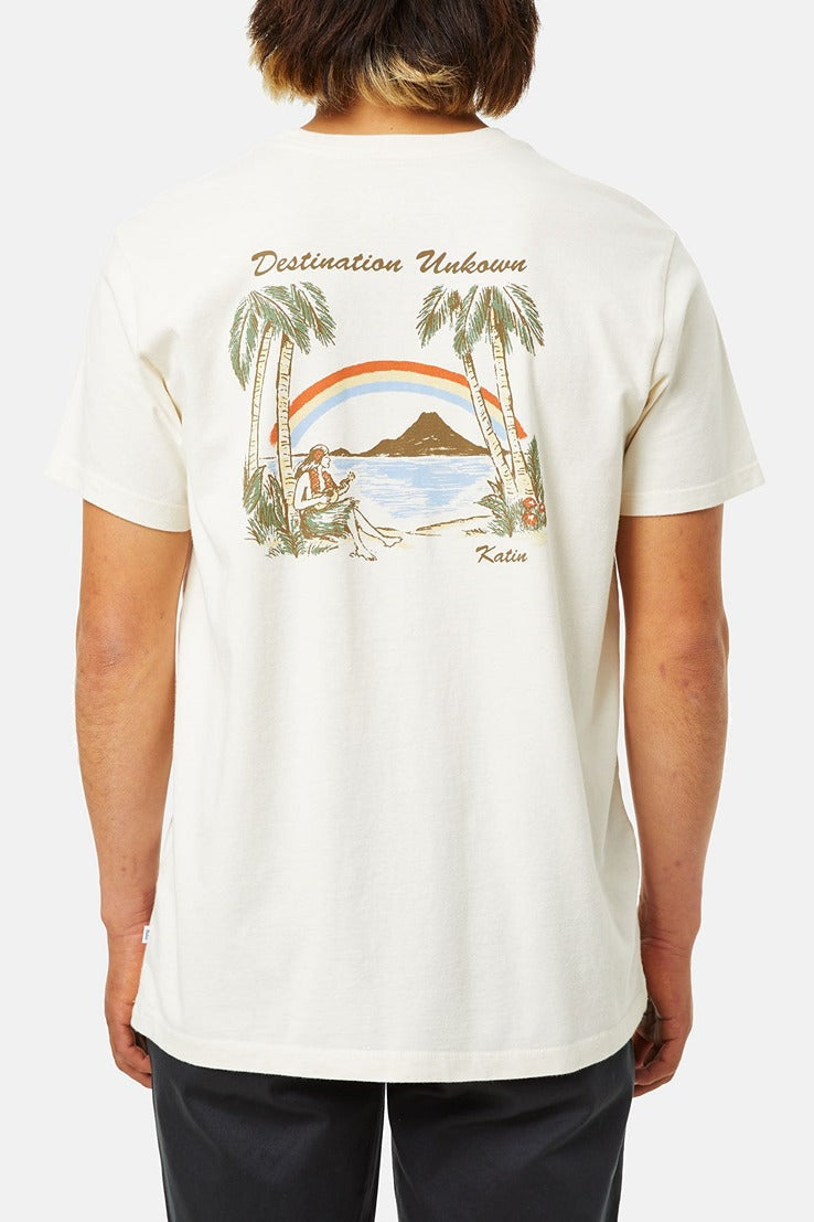 Katin Breezy Tee in Vintage White – front view