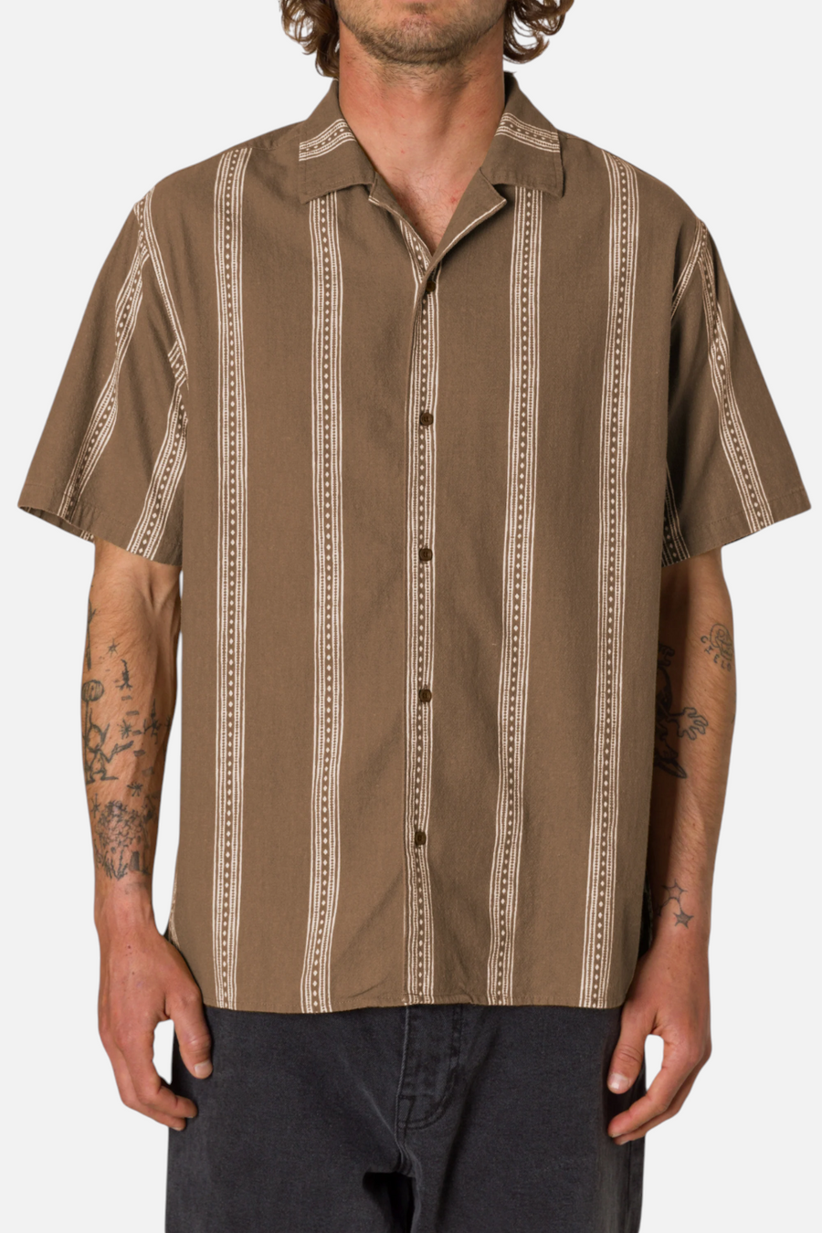 Katin Cedar Shirt in Light Brown – front view