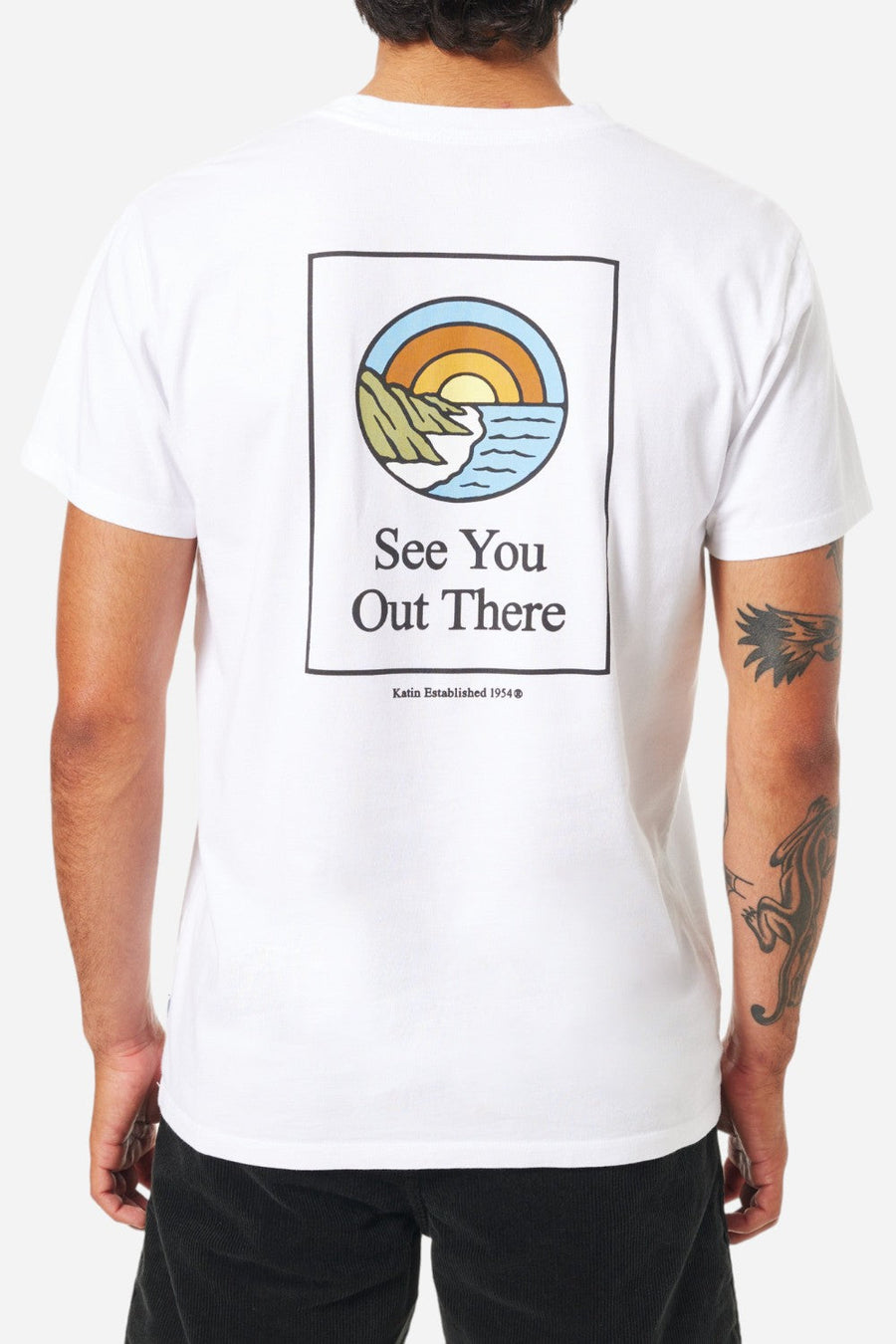 Katin Coastal Tee in White – front view