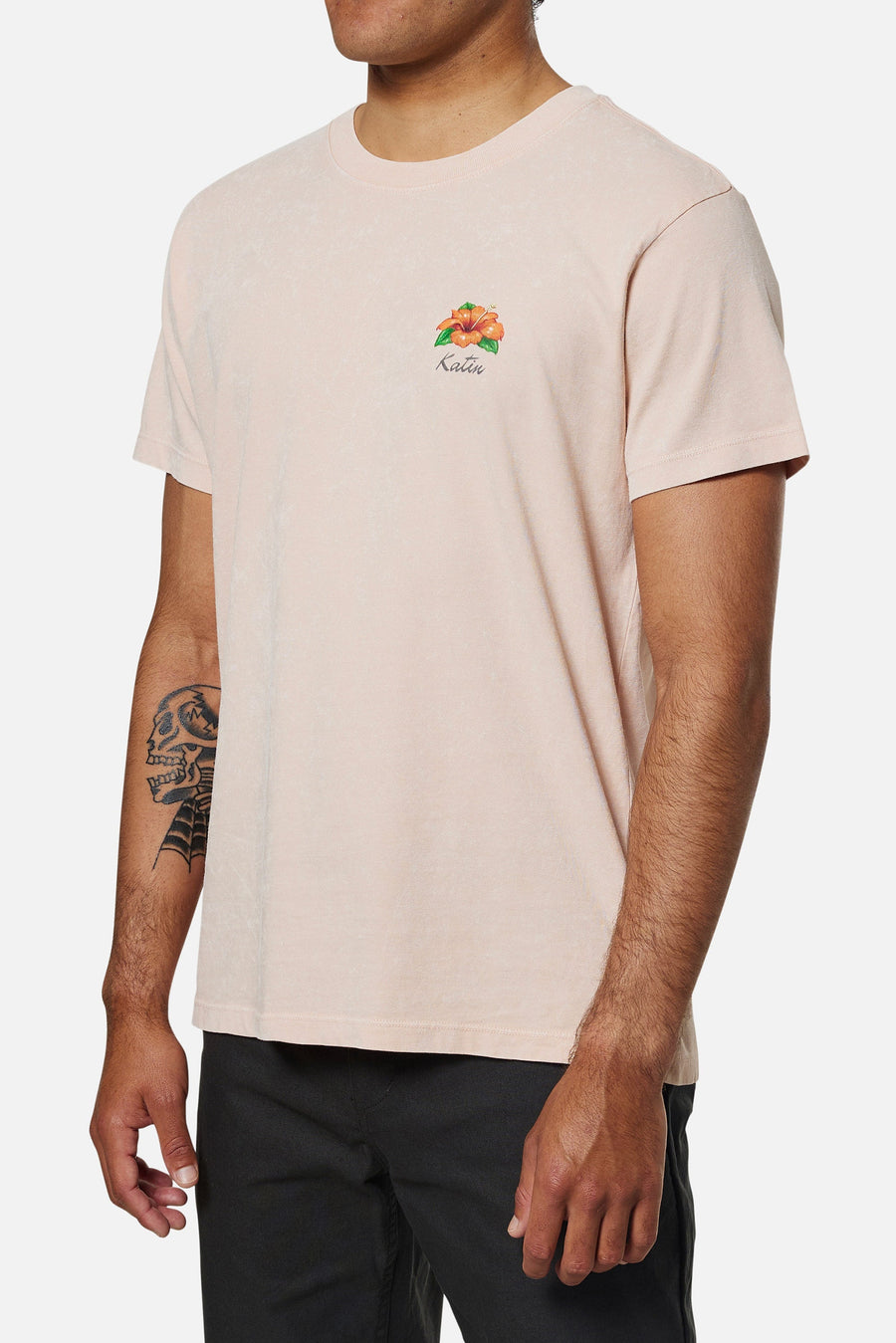 Katin Coco Tee in Pink Sand Wash – back view
