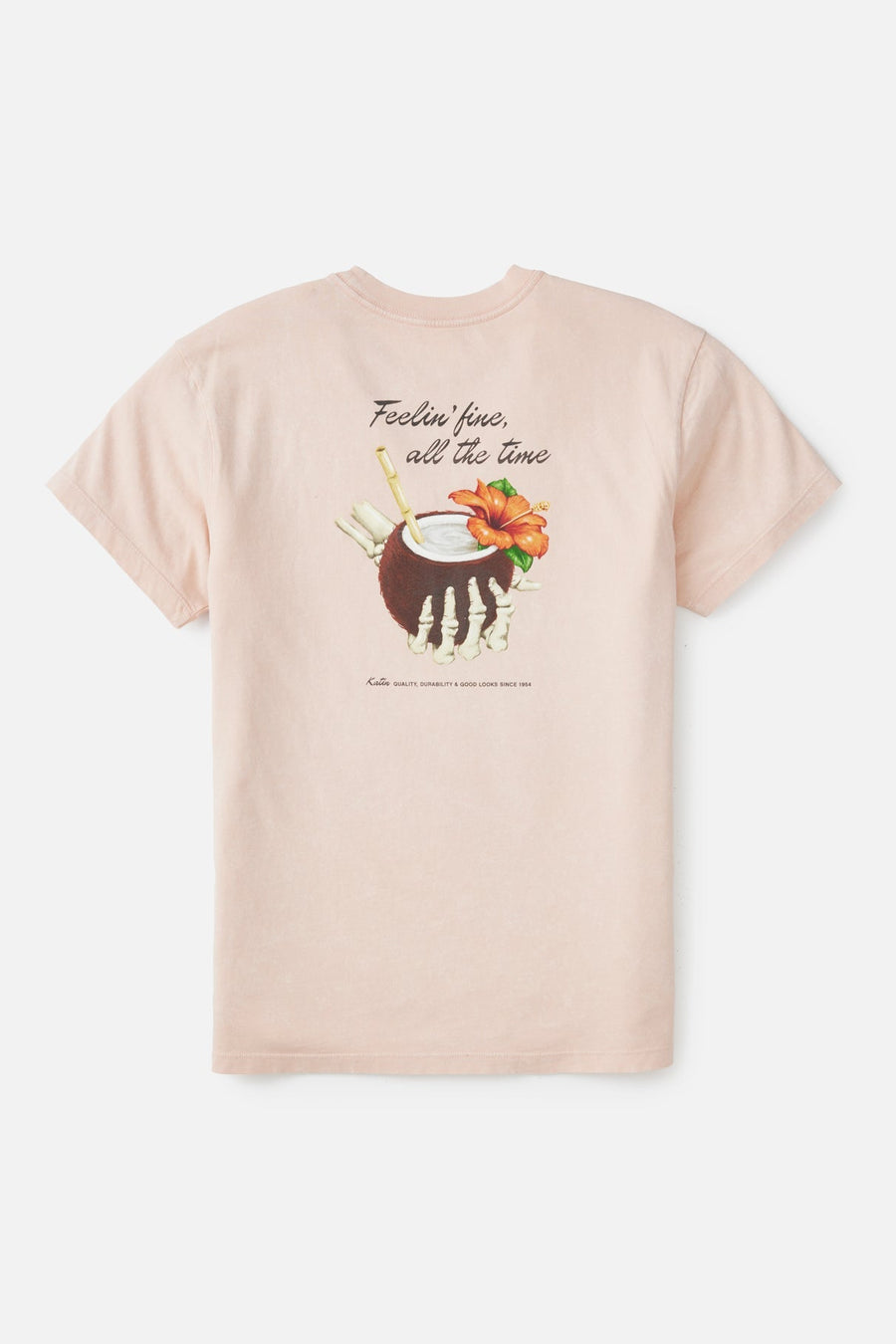 Katin Coco Tee in Pink Sand Wash – detail