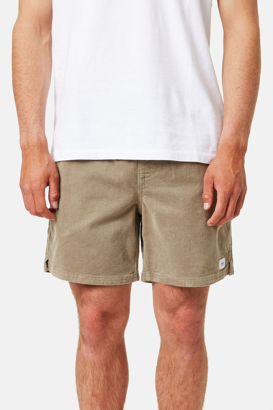Katin Cord Local Short in Warm Gray – side view