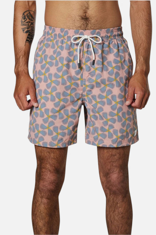 Katin Iris Volley Swim Trunks in Rose