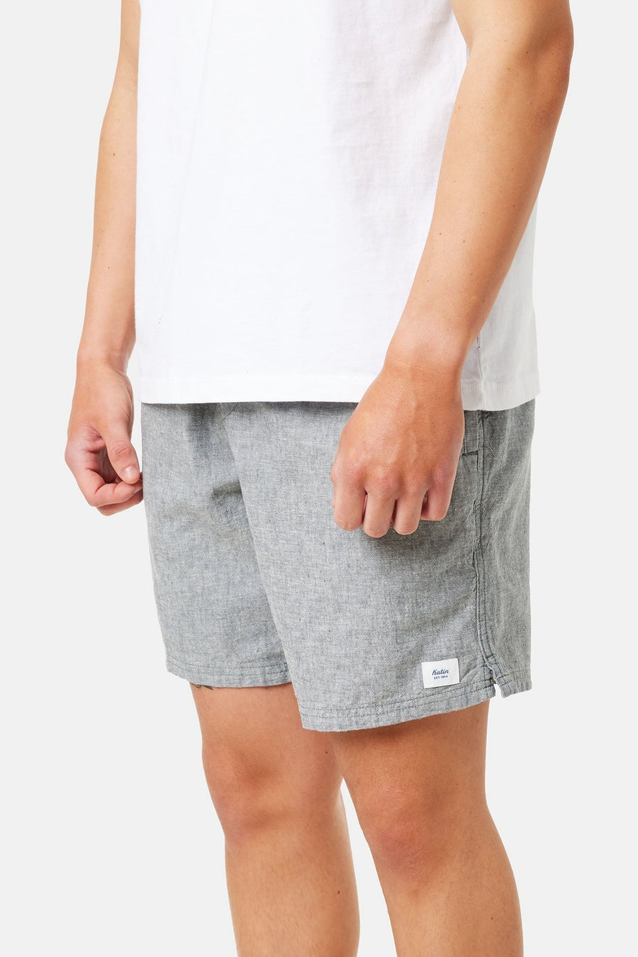 Katin Isaiah Local Short in Steel Blue – on model