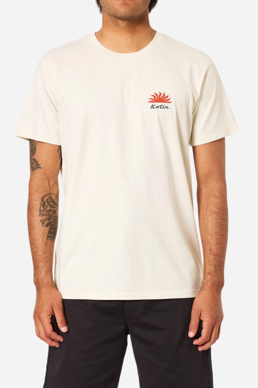 Katin Mirage Tee in Vintage White – back view