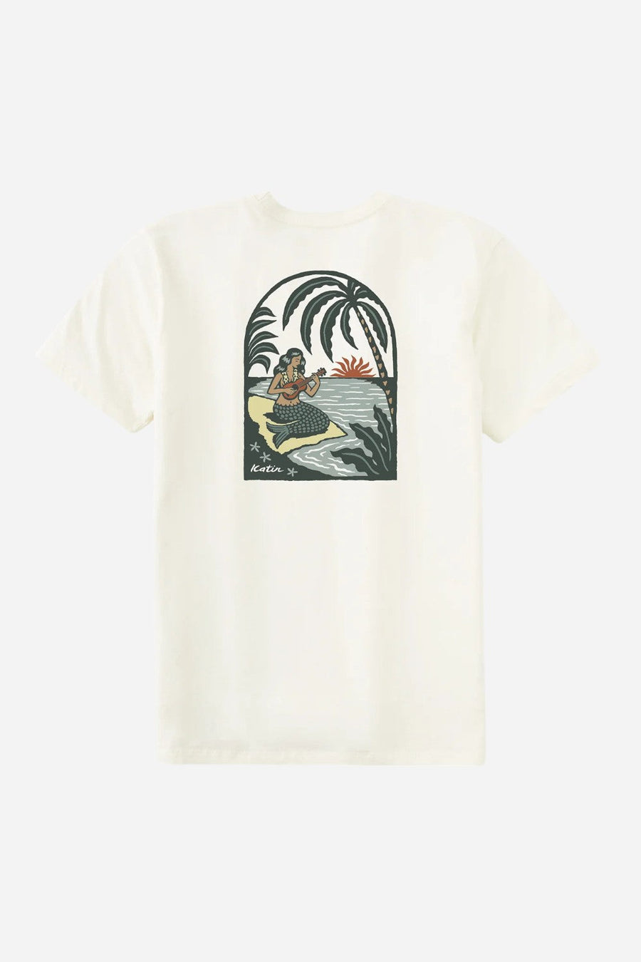 Katin Mirage Tee in Vintage White – flat lay