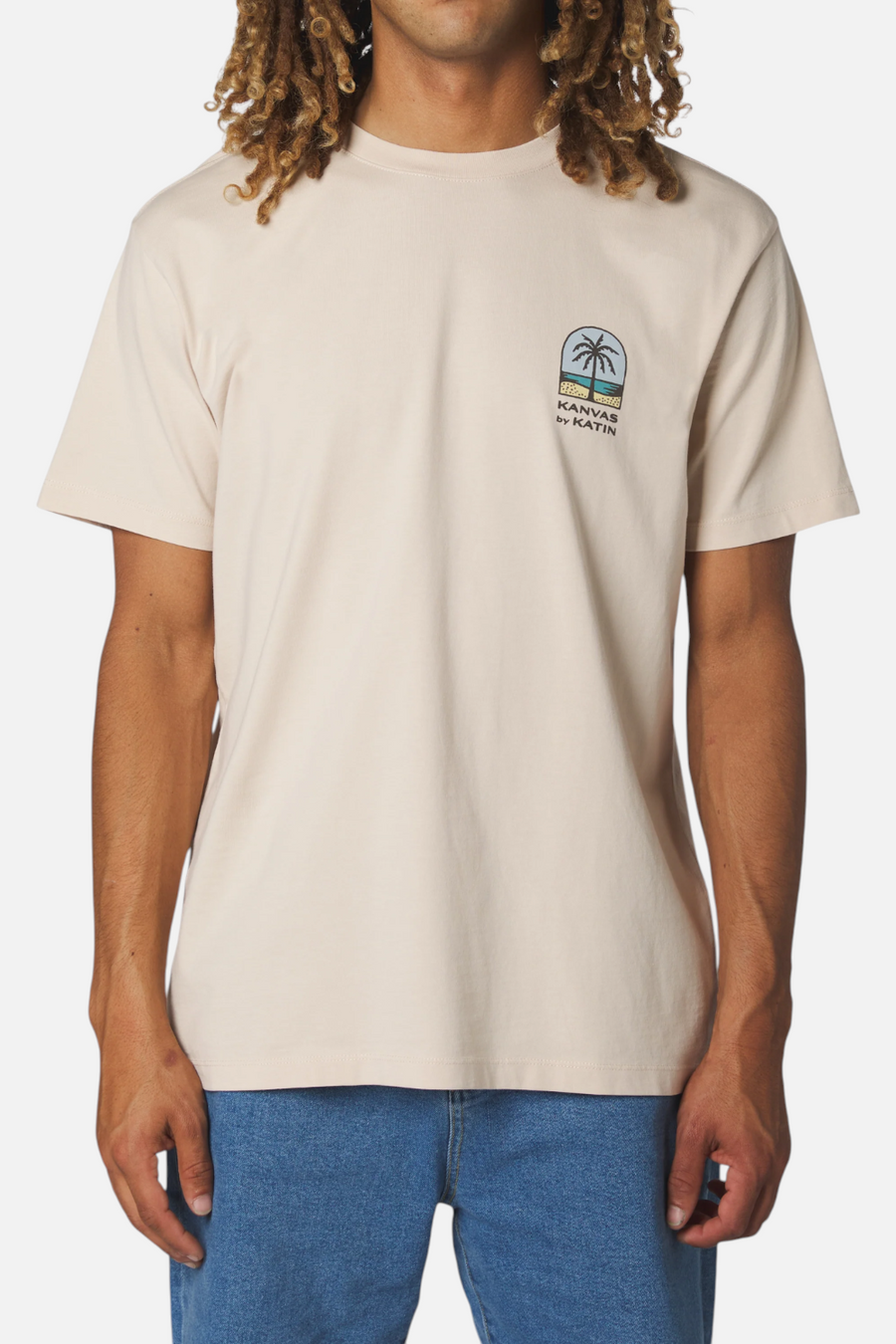 Katin Passage Tee in Almond Peach – back view
