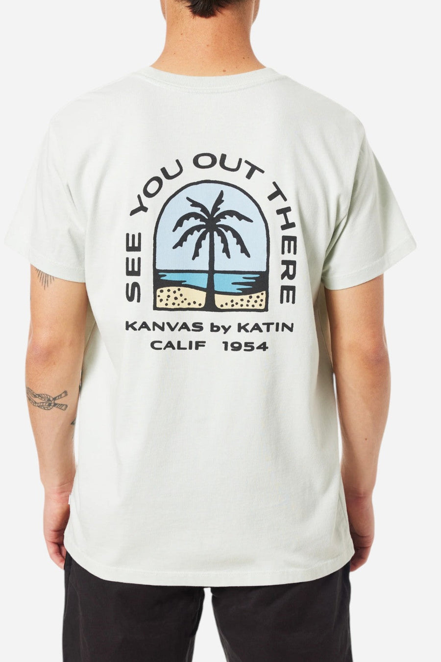 Katin Passage Tee in Seafoam – on model