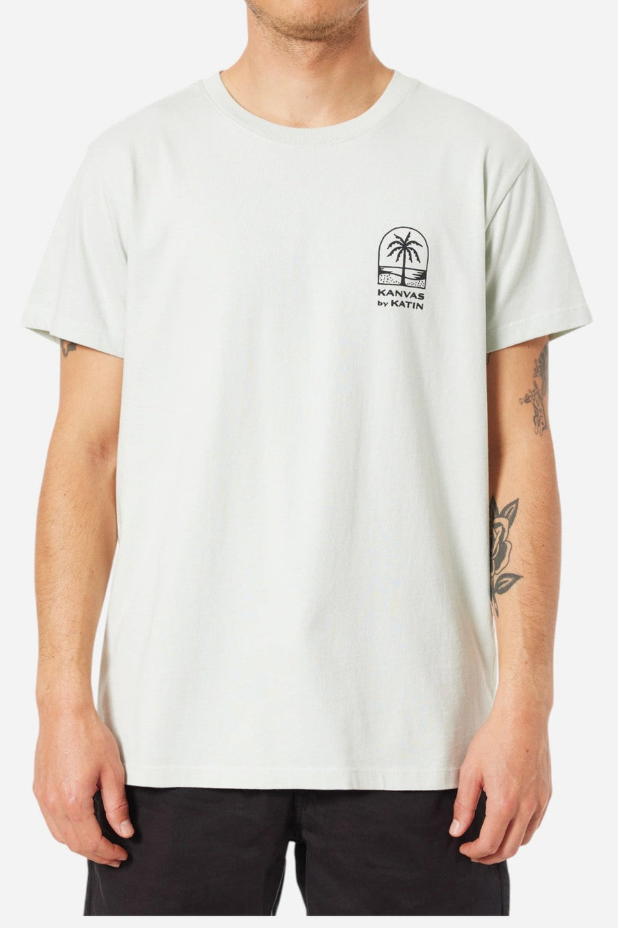 Katin Passage Tee in Seafoam – on model
