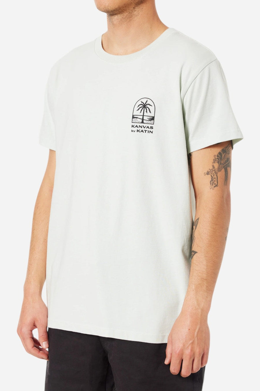 Katin Passage Tee in Seafoam – on model