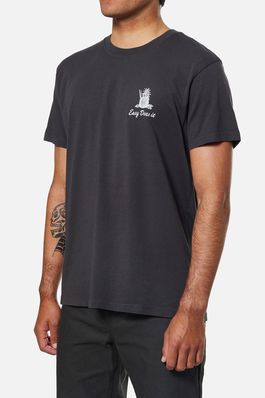 Katin Pina Tee in Black Wash – detail