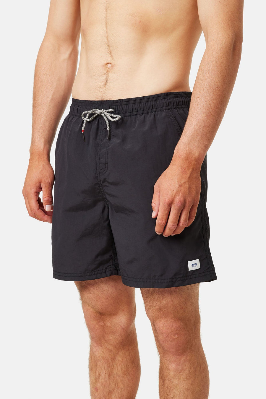 Katin Poolside Volley Swim Trunk in Black – back view