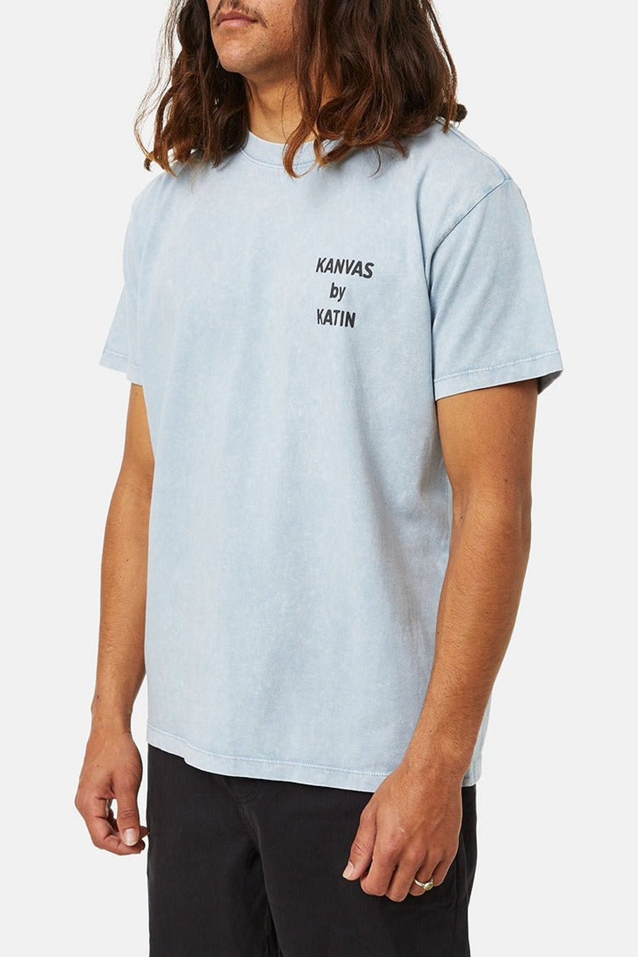 Katin Remote Tee in Slate Mineral – side view