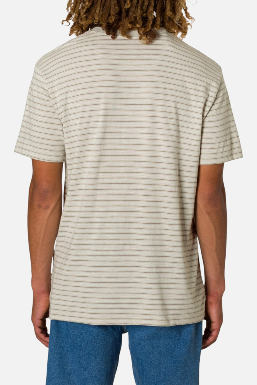 Katin Rural Pocket Tee in Mineral Gray – on model