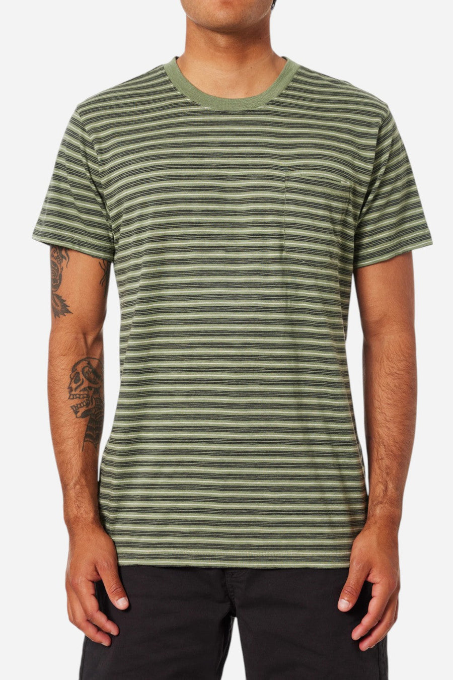 Katin Rural Pocket Tee in Sea Gray – back view