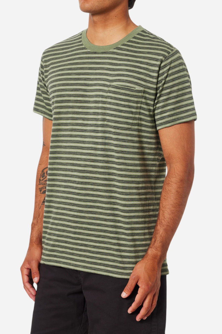 Katin Rural Pocket Tee in Sea Gray – side view
