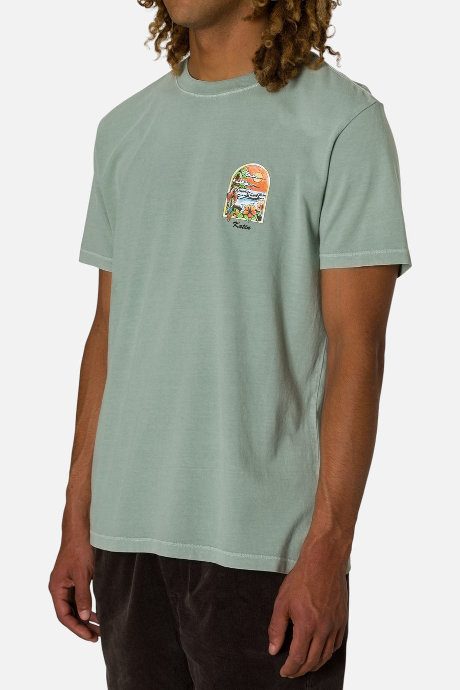 Katin Salvador Tee in Aloe – on model