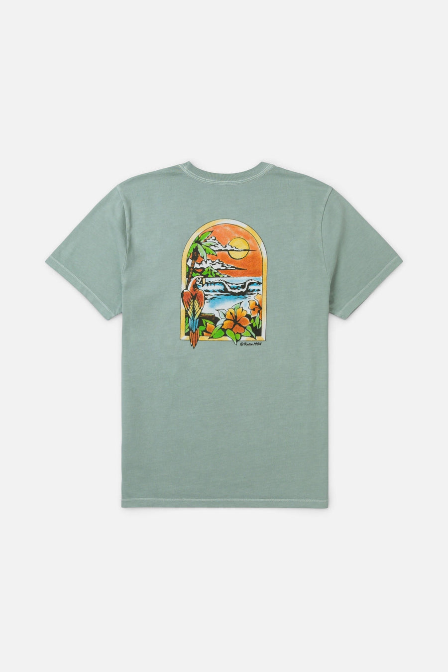 Katin Salvador Tee in Aloe – flat lay