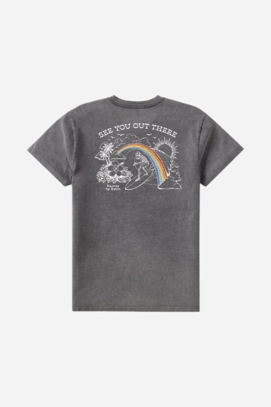 Katin Shangri-La Tee in Black Sand Wash – front view