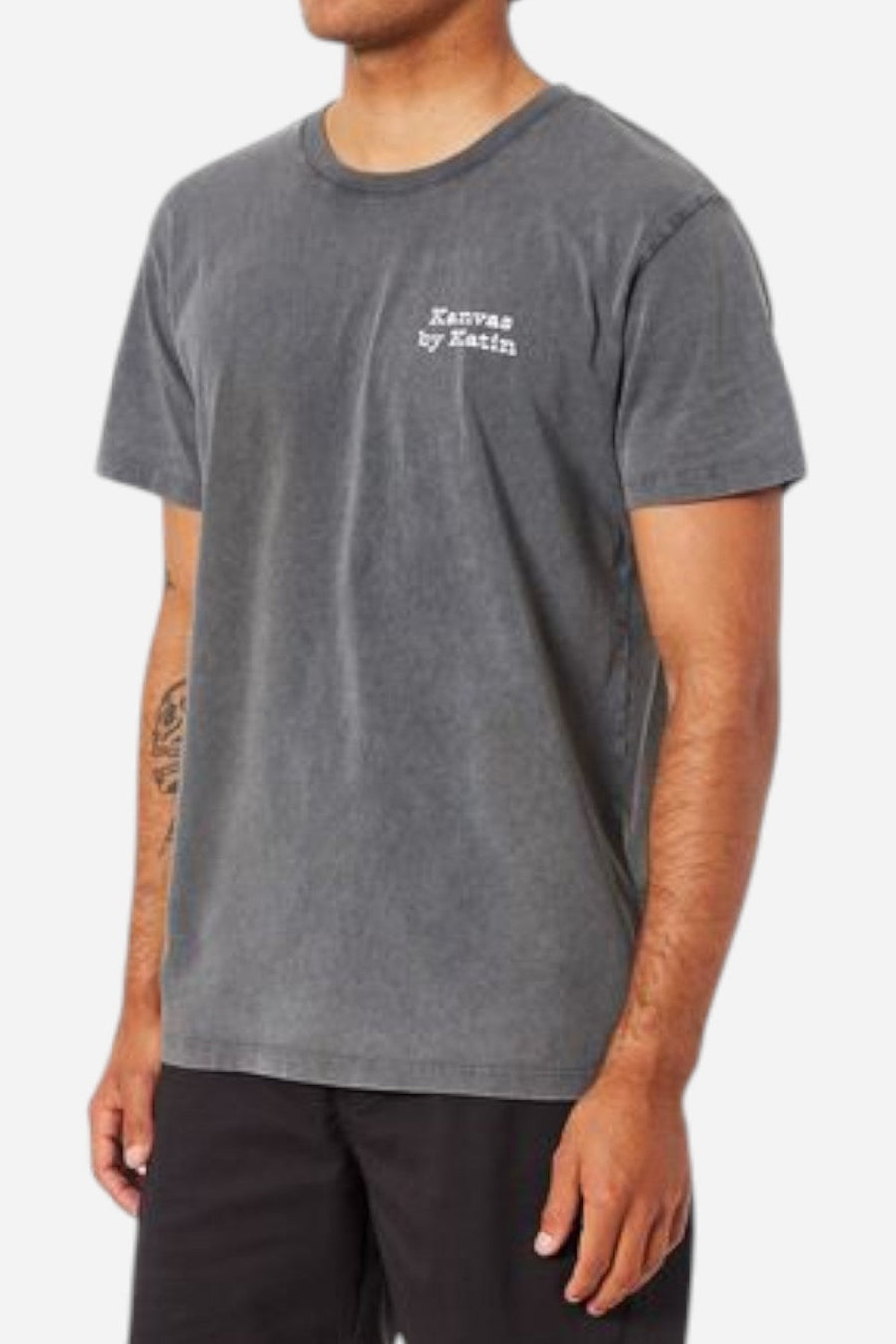 Katin Shangri-La Tee in Black Sand Wash – side view