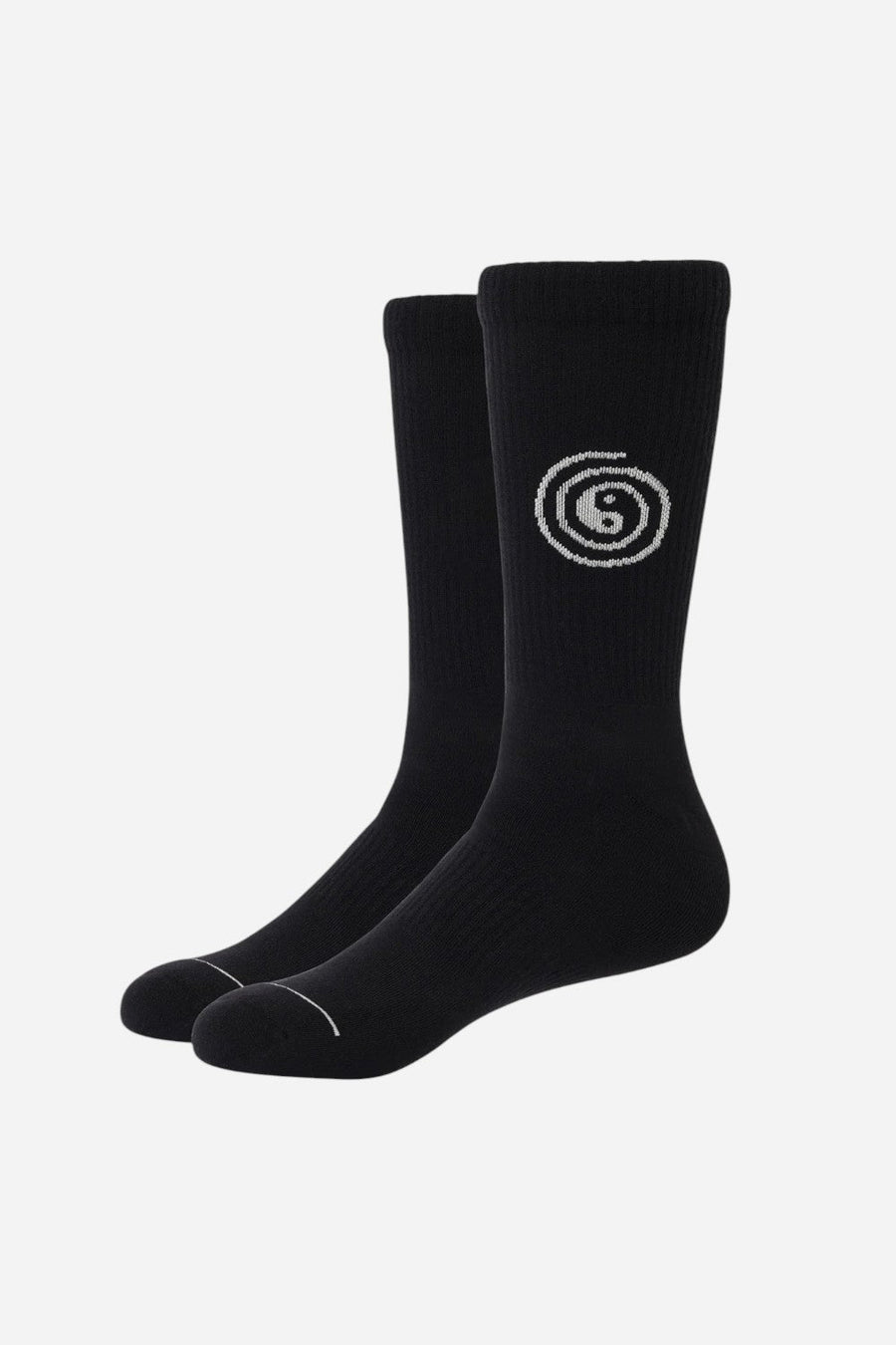 Katin Spiral Sock in Black – front view