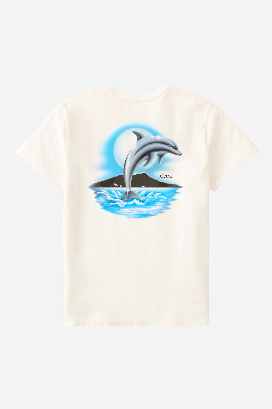 Katin Splash Tee in Vintage White – flat lay