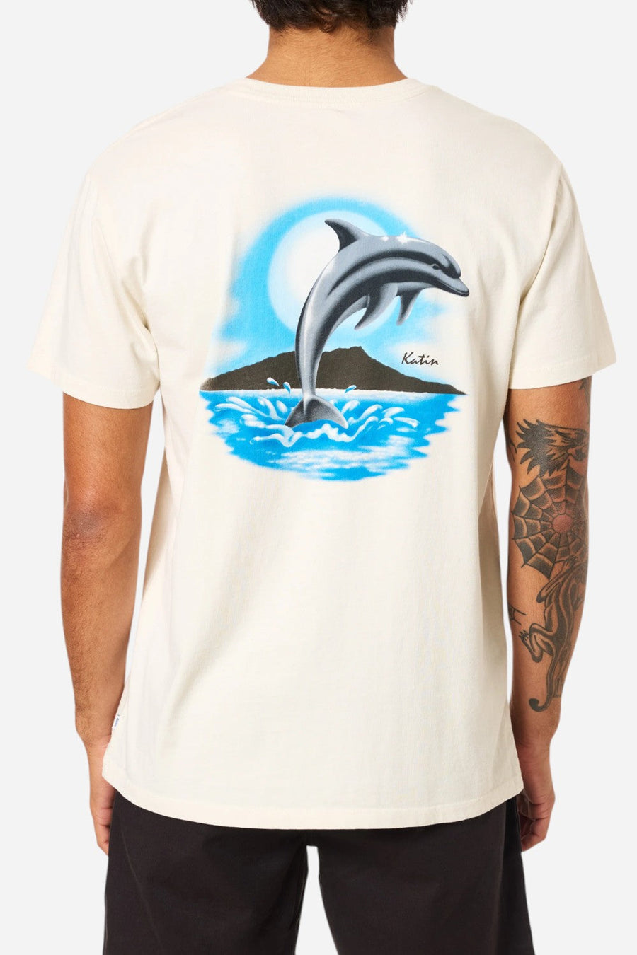 Katin Splash Tee in Vintage White – front view