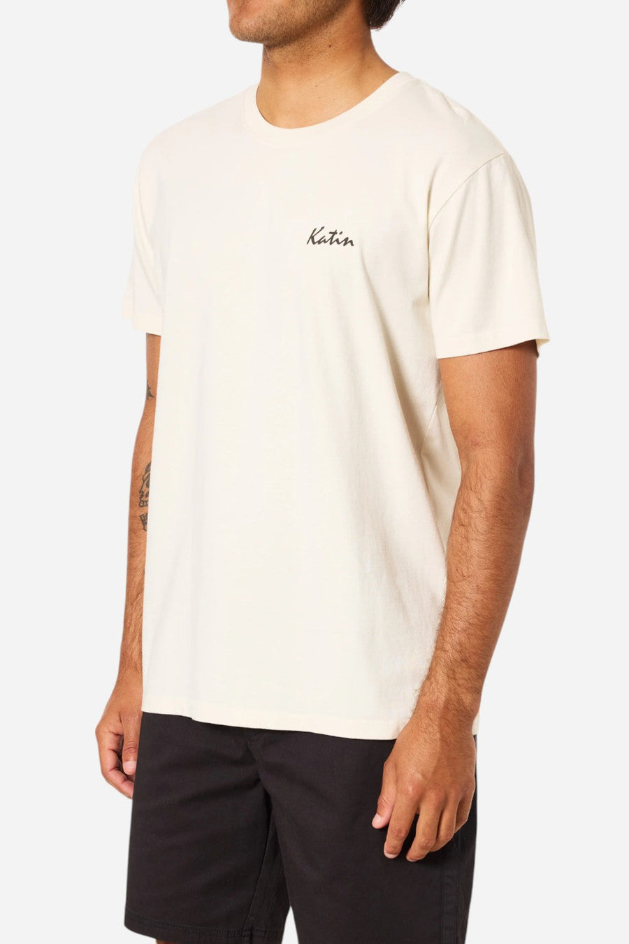 Katin Splash Tee in Vintage White – side view