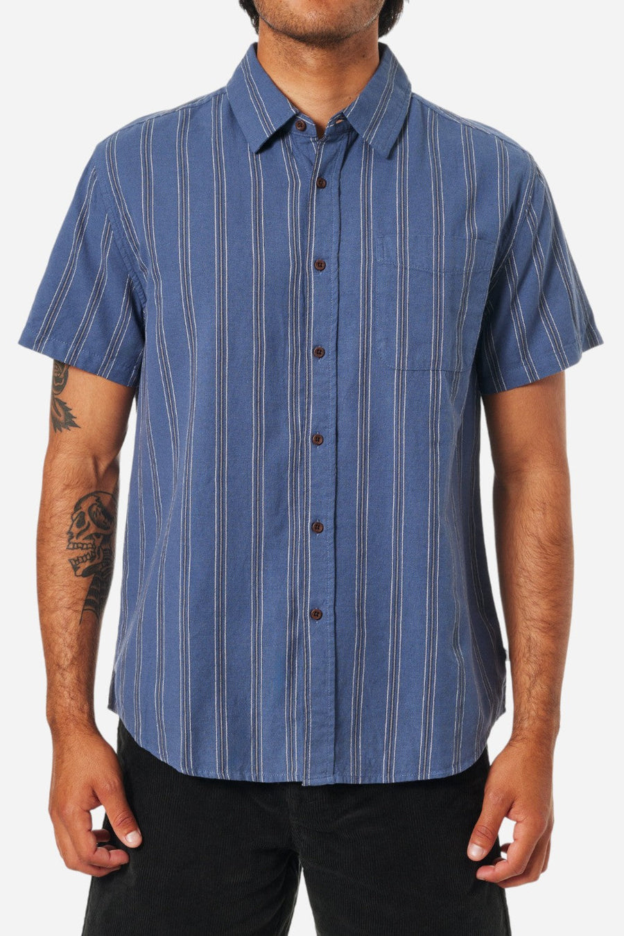 Katin Strum Shirt in Washed Blue – front view