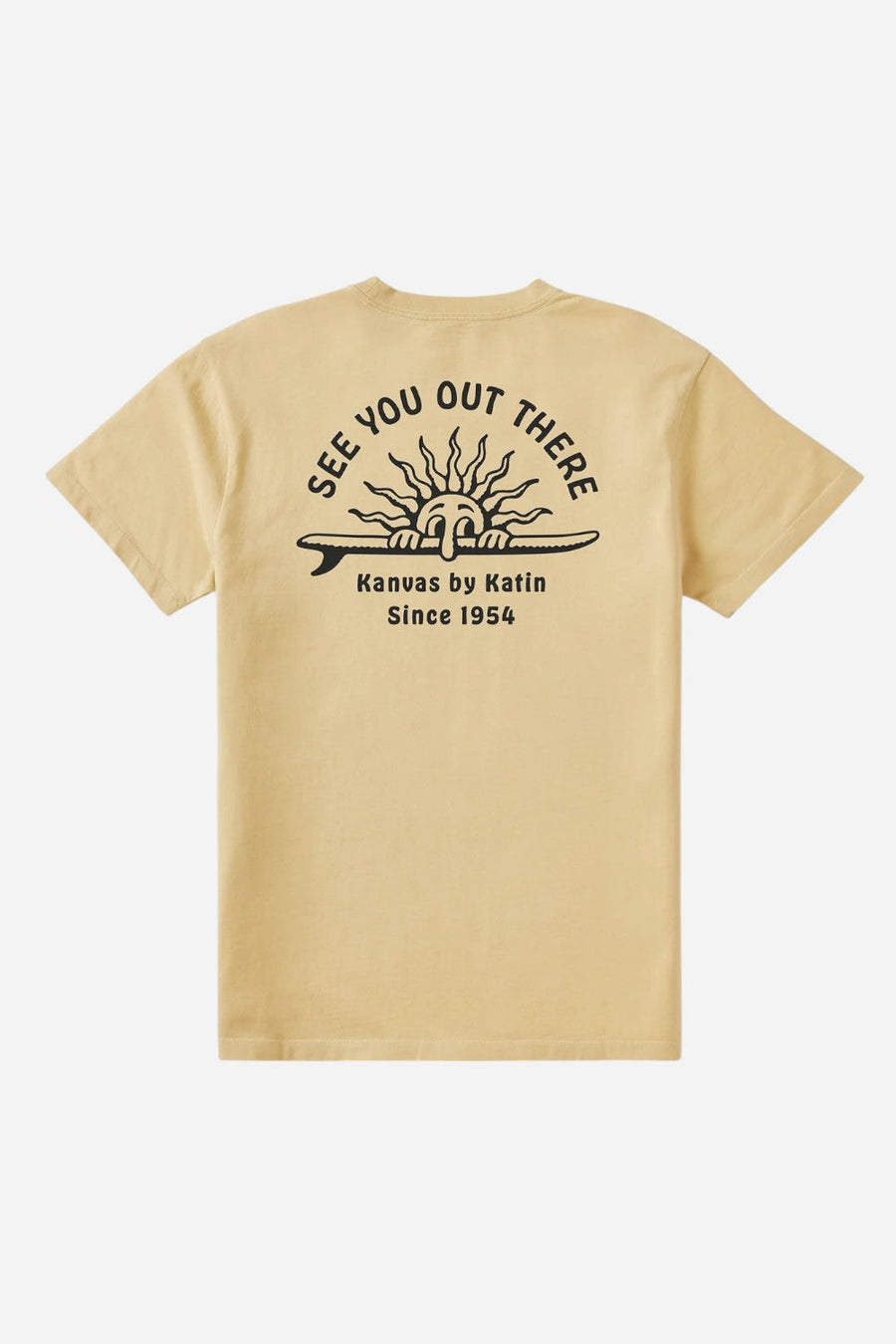 Katin Sunny Tee in Butter Sand Wash – detail